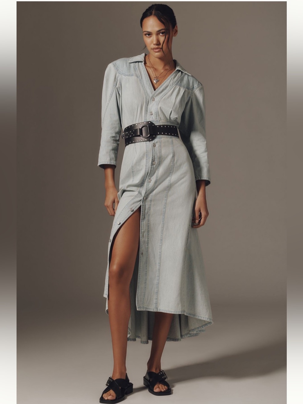 MOTHER The Rhapsody Buttondown Dress Size M NWT